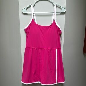 Pink and White Athletic Dress